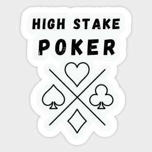 POKER HIGH STAKE Sticker